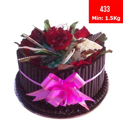 "Round shape Special Cake - code433 (1.5kgs) - Click here to View more details about this Product